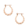 9ct Yellow Gold 15mm Bamboo Hoops