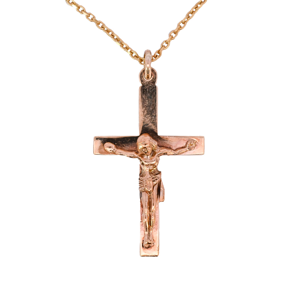 9ct Yellow Gold Crucifix Necklace (SH22-218)