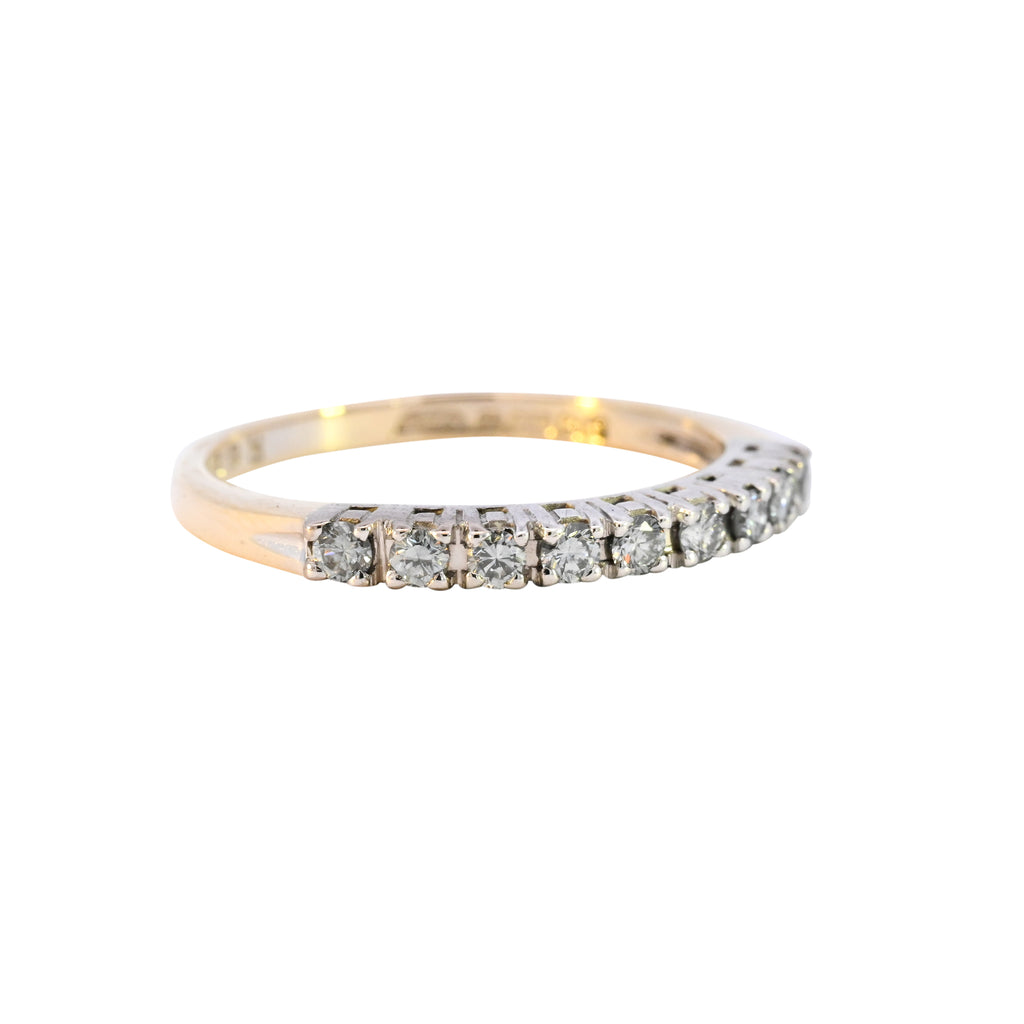 18ct Yellow Gold 0.33ct Diamond Half Eternity