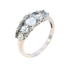 9ct White Gold Aquamarine & Diamond Ring