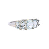 9ct White Gold Aquamarine & Diamond Ring (SH24-224)