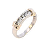 9ct White Gold 0.20ct Diamond 5 Stone Ring