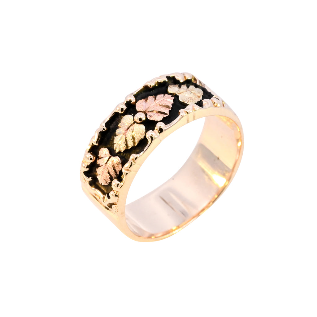 9ct Yellow Gold Hallmarked Black Hills Band (SH24-239)