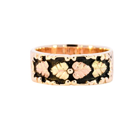 9ct Yellow Gold Hallmarked Black Hills Band (SH24-239)