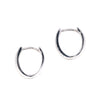 9ct White Gold Cubic Zirconia Hoops (SH24-241)