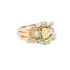 9ct Yellow Gold Opal & Diamond Trio of Rings (SH24-246)