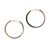 9ct Yellow Gold Cubic Zirconia Hoops