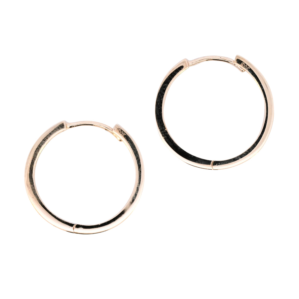 9ct Yellow Gold Cubic Zirconia Hoops (SH24-250)