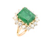 18ct Yellow Gold 5.77ct Emerald & Diamond Ring (SH24-251)