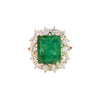 18ct Yellow Gold 5.77ct Emerald & Diamond Ring (SH24-251)