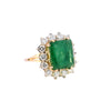 18ct Yellow Gold 5.77ct Emerald & Diamond Ring (SH24-251)