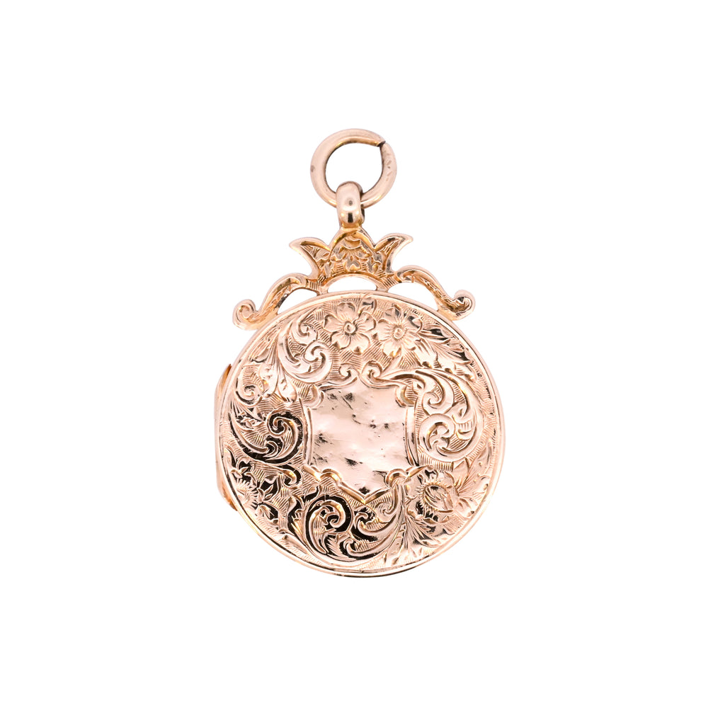 Antique 9ct Gold Birmingham 1911 Locket (SH24-255)