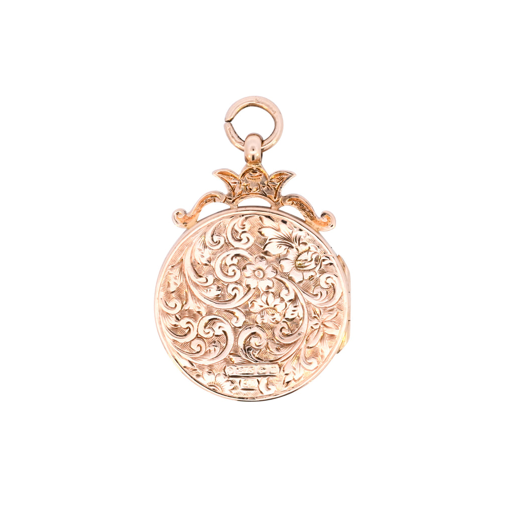 Antique 9ct Gold Birmingham 1911 Locket (SH24-255)