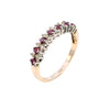 9ct Yellow Gold Ruby & Diamond Half Eternity (SH24-258)