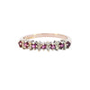 9ct Yellow Gold Ruby & Diamond Half Eternity (SH24-258)