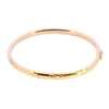 9ct Yellow Gold Diamond Cut Twist Bangle (SH24-259)