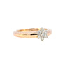 18ct Yellow Gold 0.25ct Diamond Cluster Ring