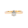 18ct Yellow Gold 0.32ct Diamond Solitaire Ring