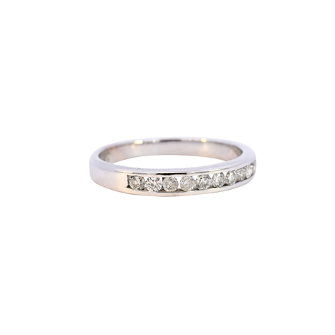 18ct White Gold 0.25ct Diamond Half Eternity