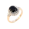 9ct Yellow Gold Sapphire & Diamond Ring