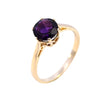 9ct Yellow Gold Amethyst Ring