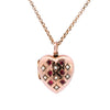 Antique 9ct Gold Ruby & Pearl Locket Necklace (SH24-299)