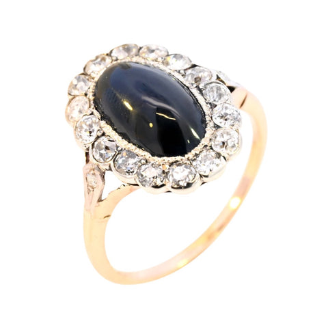 Antique 18ct Gold Sapphire & Diamond Ring