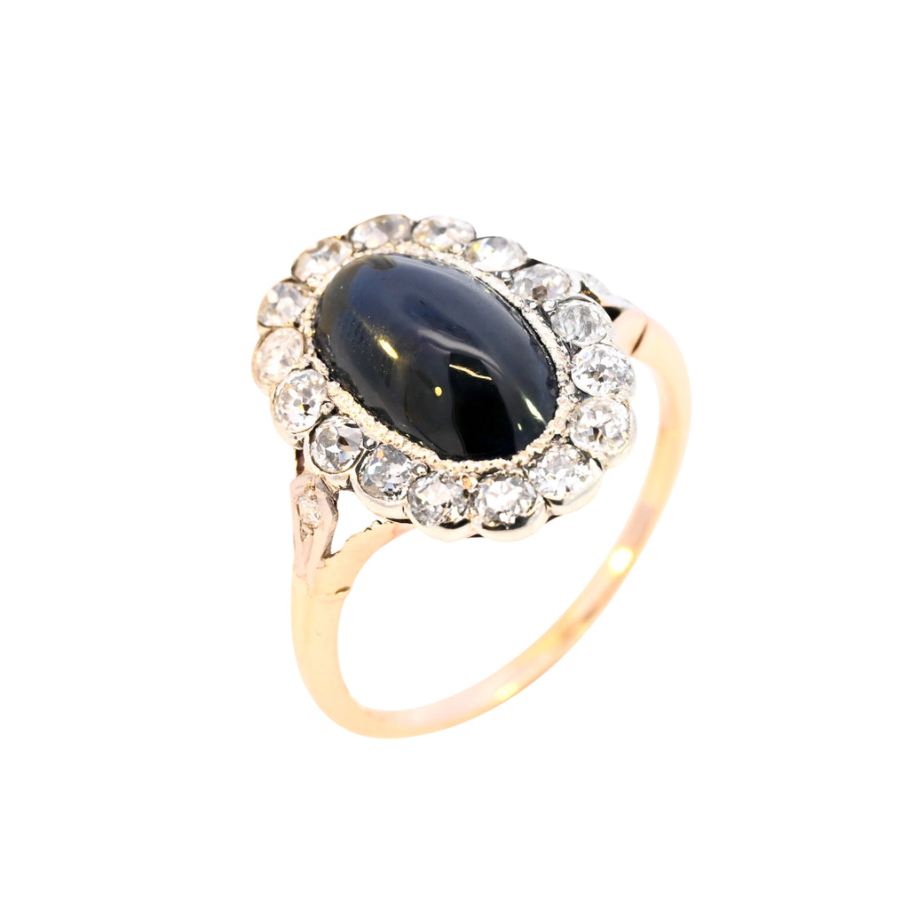 Antique 18ct Gold Sapphire & Diamond Ring (SH24-311)
