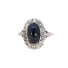 Antique 18ct Gold Sapphire & Diamond Ring