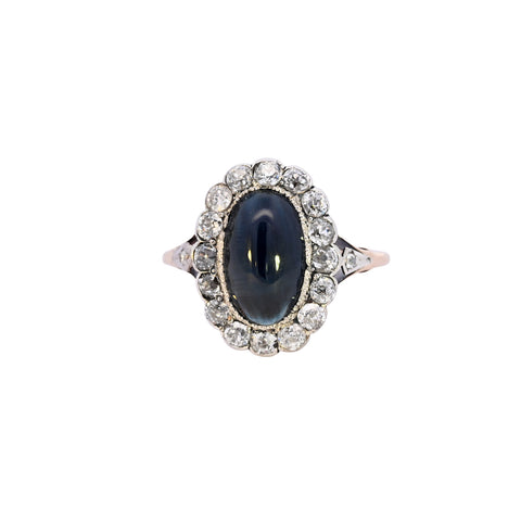 Antique 18ct Gold Sapphire & Diamond Ring (SH24-311)