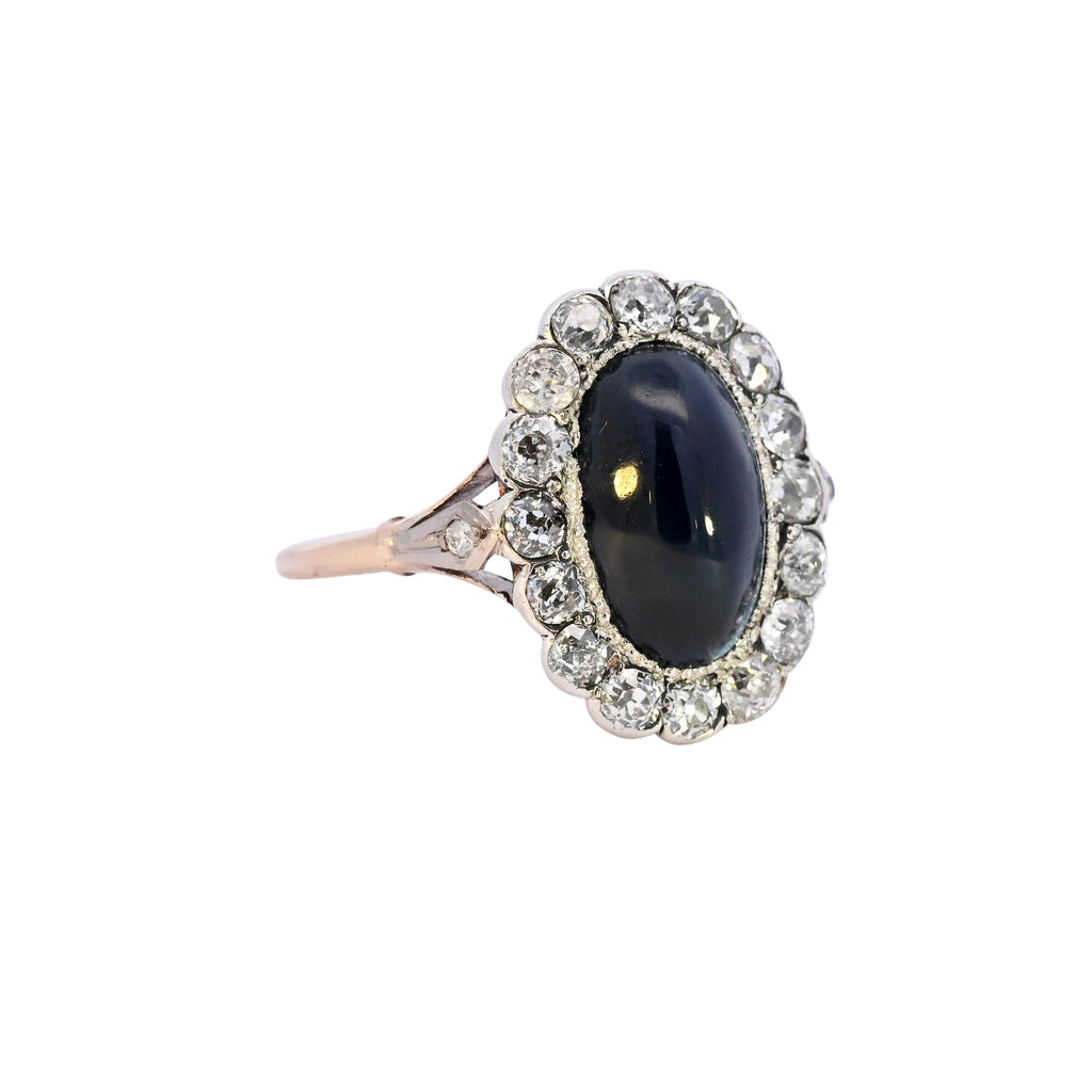 Antique 18ct Gold Sapphire & Diamond Ring (SH24-311)