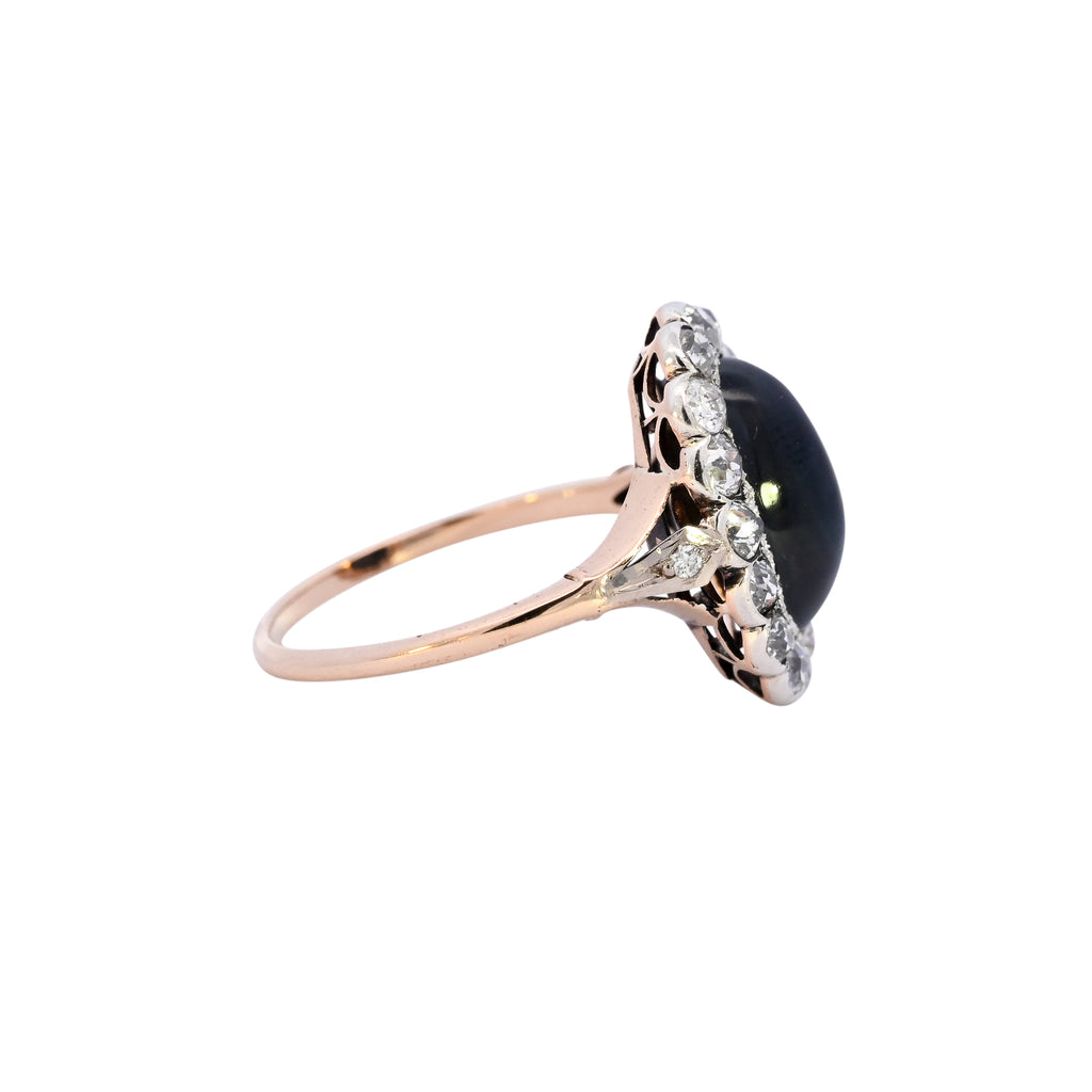 Antique 18ct Gold Sapphire & Diamond Ring (SH24-311)