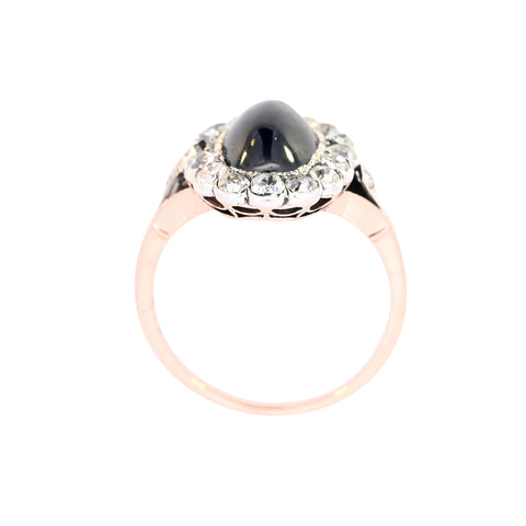 Antique 18ct Gold Sapphire & Diamond Ring (SH24-311)