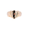 9ct Yellow Gold Ruby Set Signet (SH24-312)