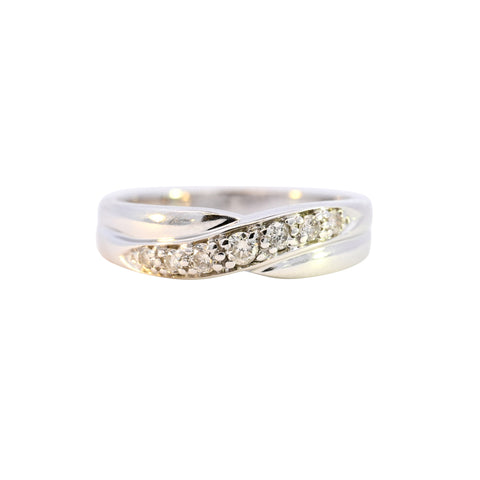 9ct White Gold 0.25ct Diamond Half Eternity (SH24-313)