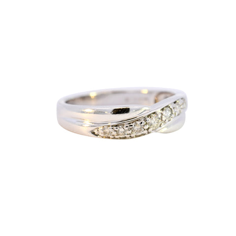 9ct White Gold 0.25ct Diamond Half Eternity (SH24-313)