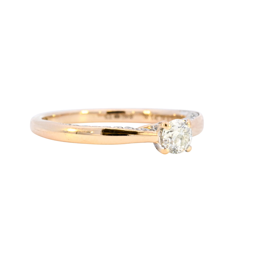 18ct Yellow Gold 0.40ct Diamond Solitaire Ring