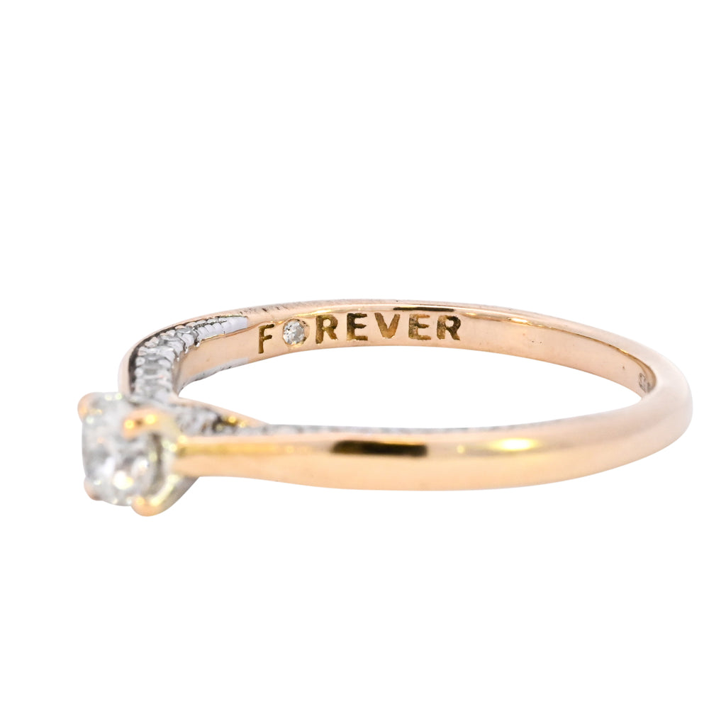 18ct Yellow Gold 0.40ct Diamond Solitaire Ring