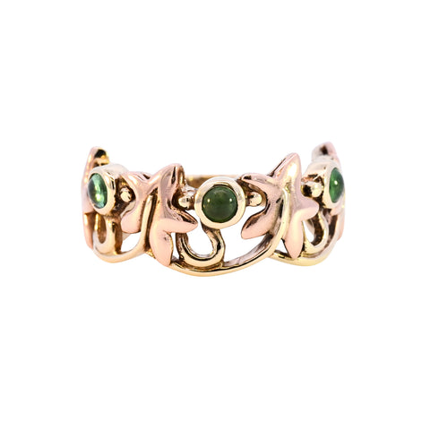 9ct Yellow Gold Clogau Emerald Ring (SH24-328)