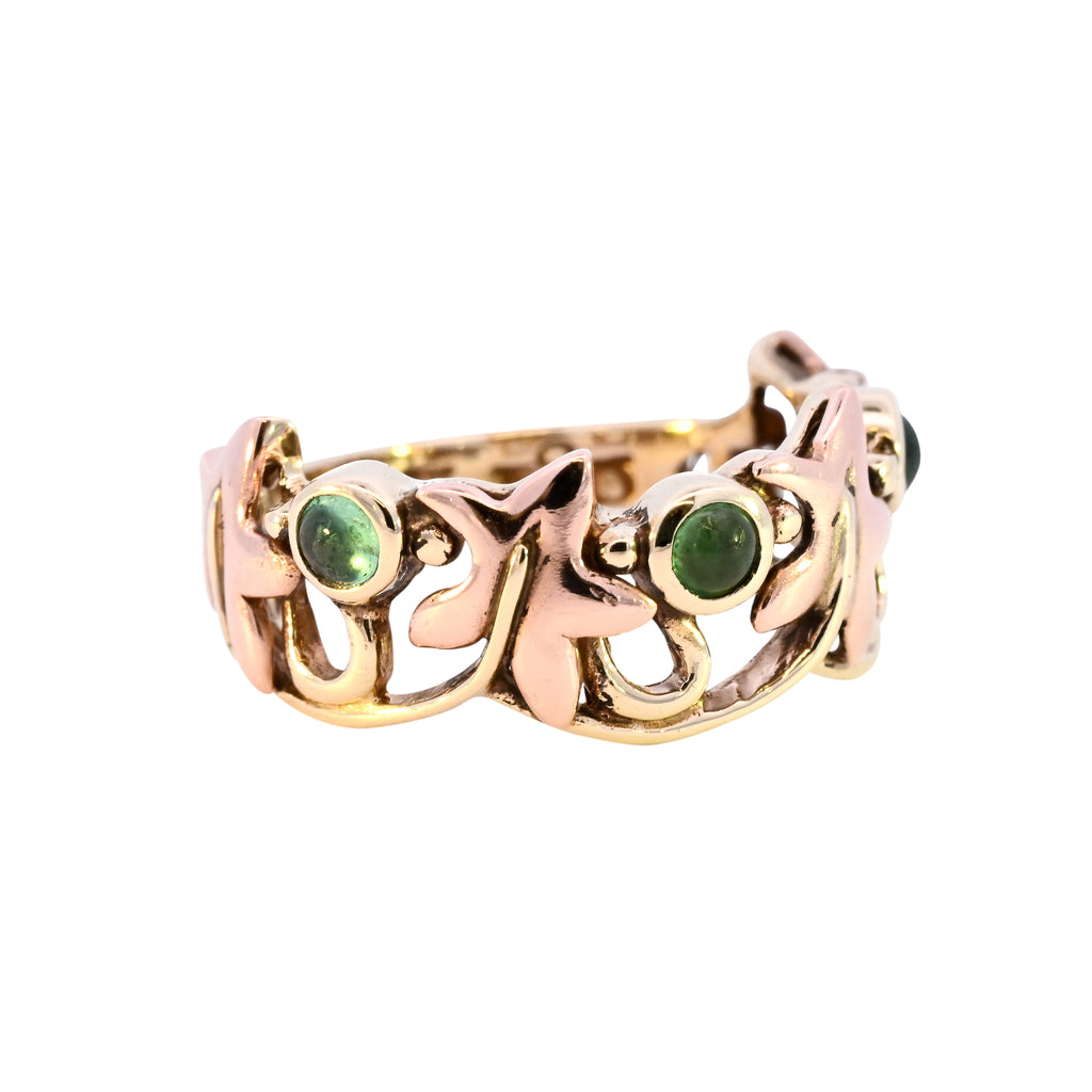 9ct Yellow Gold Clogau Emerald Ring (SH24-328)