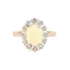 18ct Yellow Gold Opal & Diamond Ring (SH24-103)