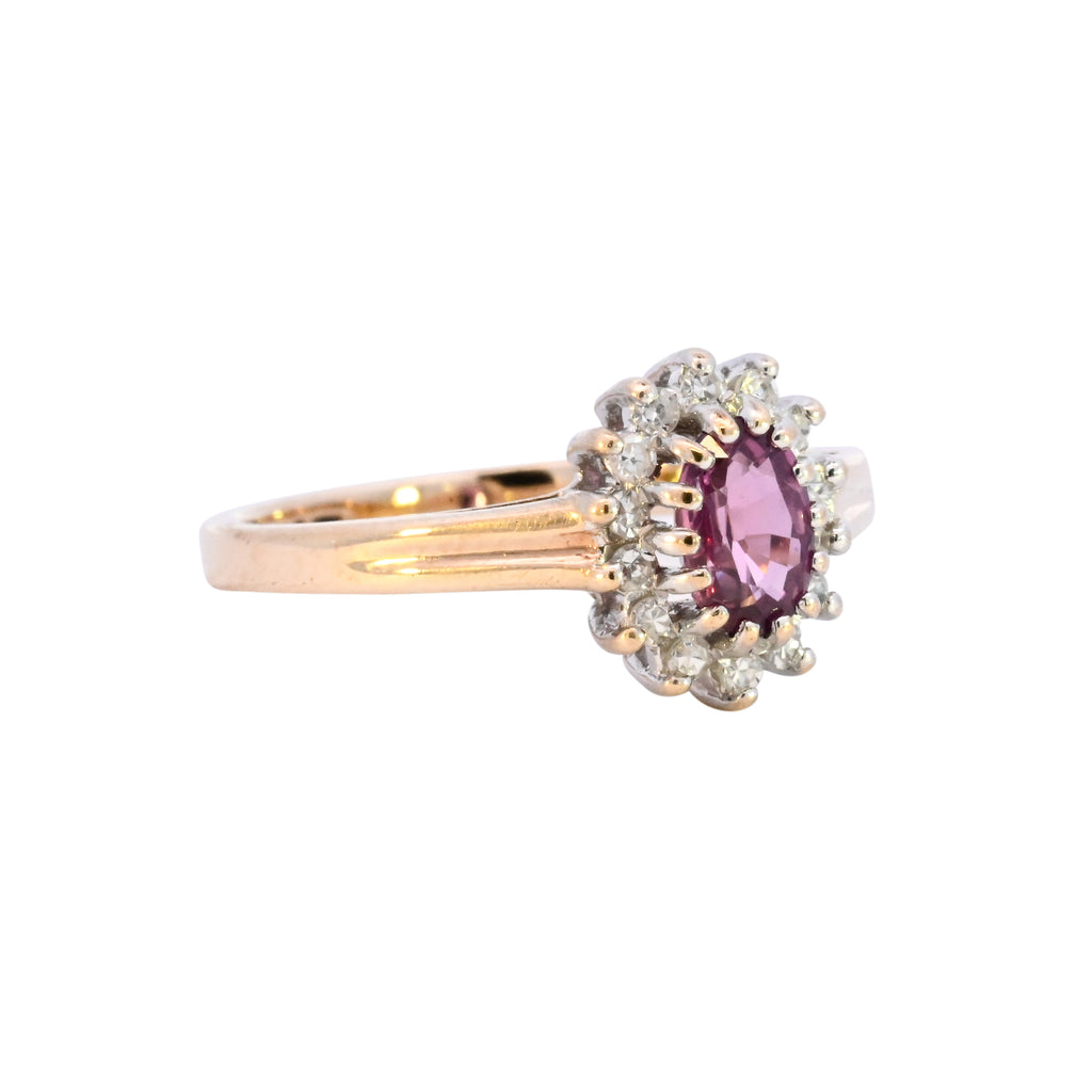 9ct Yellow Gold Ruby & Diamond Ring (SH24-334)