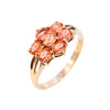 9ct Yellow Gold Orange Sapphire Ring