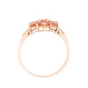 9ct Yellow Gold Orange Sapphire Ring