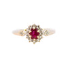 9ct Yellow Gold Ruby & Diamond Ring (SH24-336)