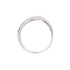 9ct White Gold 0.08ct Diamond Crossover Ring (SH24-341)