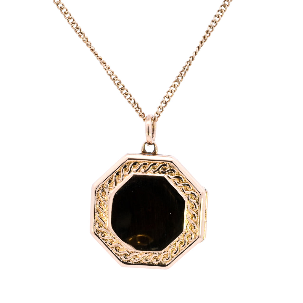 Antique 9ct Gold Locket Necklace (SH24-345)