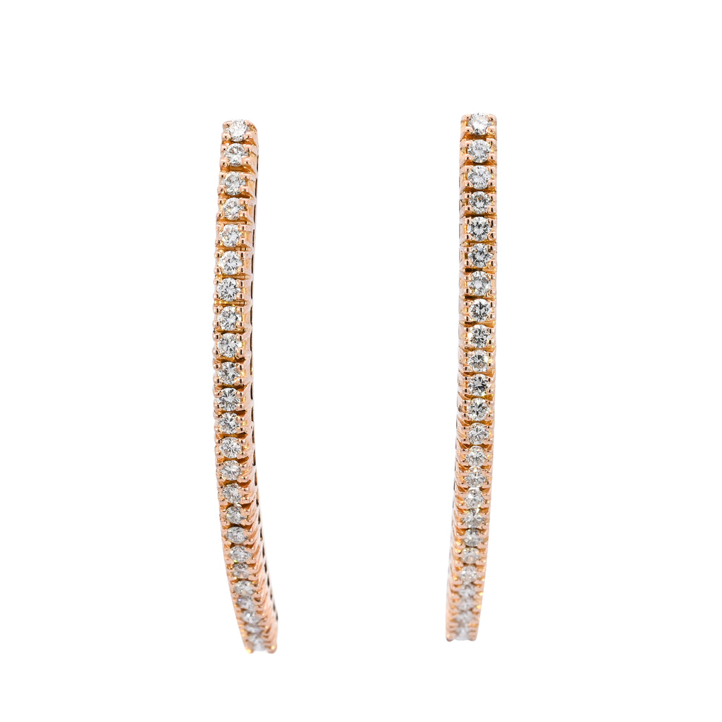 18ct Yellow Gold 1.00ct Diamond Drop Studs (AP24-006)