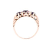 9ct Yellow Gold Amethyst & Diamond Ring (SH24-190)