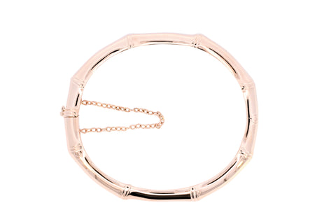 Antique 15ct Gold Oval Bamboo Bangle (SH24-120)
